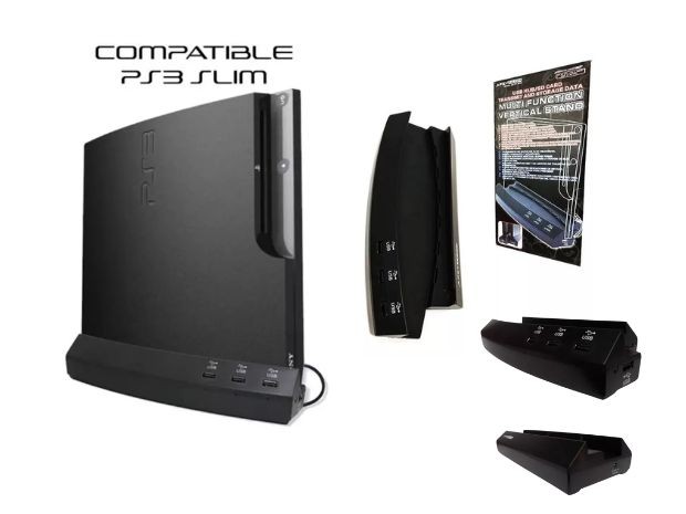 &u+ BASE PS3 SLIM + HUB USB JOYSTICK PS3
